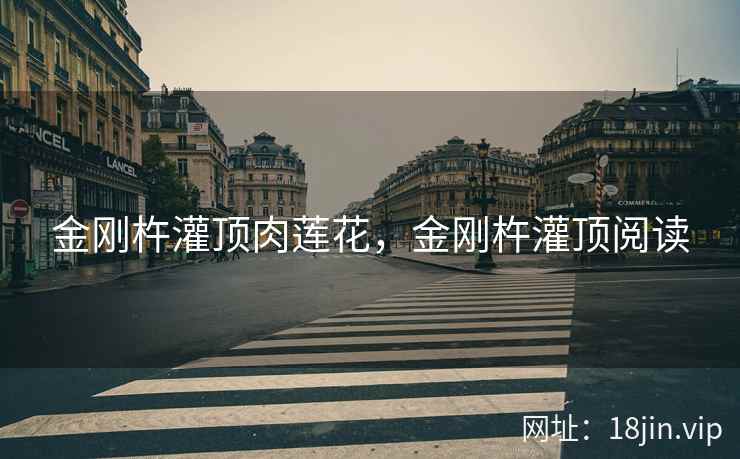 金刚杵灌顶肉莲花，金刚杵灌顶阅读