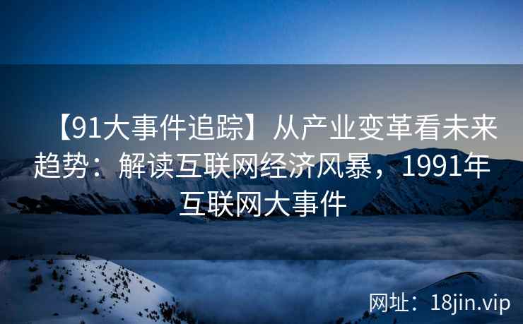 【91大事件追踪】从产业变革看未来趋势：解读互联网经济风暴，1991年互联网大事件